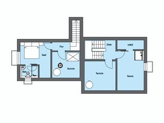 Fertighaus Horn - Kundenhaus von Bau-Fritz Schlüsselfertig ab 1205000€, Satteldach-Klassiker Grundriss 3