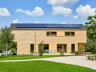 Fertighaus Lichtblick - Musterhaus Erkheim von Bau-Fritz Schlüsselfertig ab 650000€, Satteldach-Klassiker Außenansicht 9