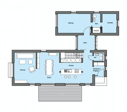 Baufritz - Lichtblick Floorplan 1