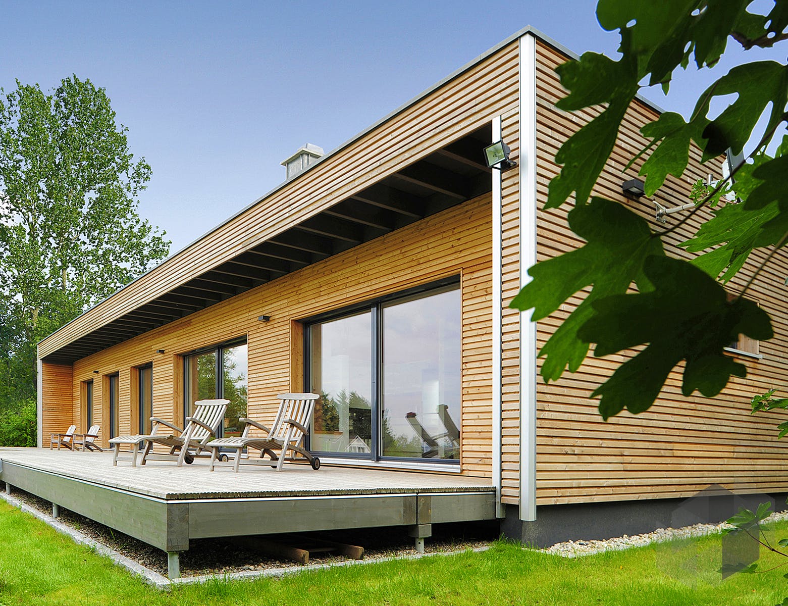 Einfamilienhaus Moderner Bungalow von Baufritz | Fertighaus.de