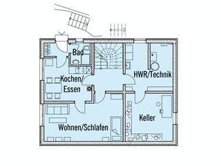 Fertighaus Motz-Russ - Kundenhaus von Bau-Fritz Schlüsselfertig ab 560000€, Satteldach-Klassiker Grundriss 3