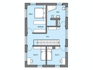 Fertighaus Remiger - Kundenhaus von Bau-Fritz Schlüsselfertig ab 470000€, Satteldach-Klassiker Grundriss 2