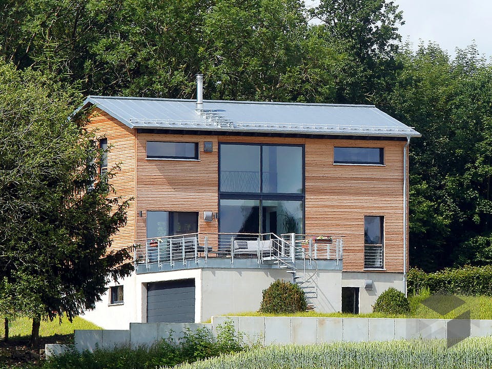 Schellenberg - Kundenhaus von Baufritz Außenansicht