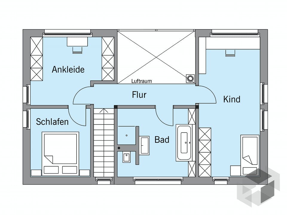 Schellenberg - Kundenhaus von Baufritz Grundriss
