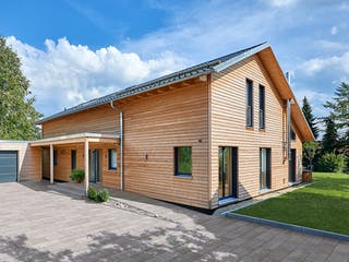 Fertighaus Schweiger - Kundenhaus von Bau-Fritz Schlüsselfertig ab 775000€, Bungalow Außenansicht 1