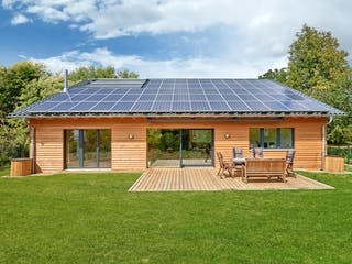 Fertighaus Schweiger - Kundenhaus von Bau-Fritz Schlüsselfertig ab 775000€, Bungalow Außenansicht 3