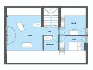 Fertighaus Steffen - Kundenhaus von Bau-Fritz Schlüsselfertig ab 1300000€, Satteldach-Klassiker Grundriss 3