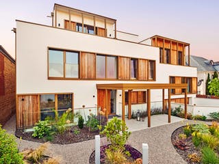 Fertighaus Woloszczuk - Kundenhaus von Bau-Fritz Schlüsselfertig ab 3000000€, Stadtvilla Außenansicht 3