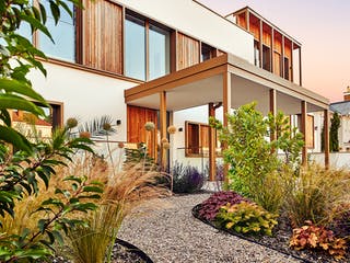 Fertighaus Woloszczuk - Kundenhaus von Bau-Fritz Schlüsselfertig ab 3000000€, Stadtvilla Außenansicht 5