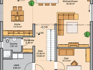 Einfamilienhaus Bauhaus Linea Von Kern Haus Fertighaus De