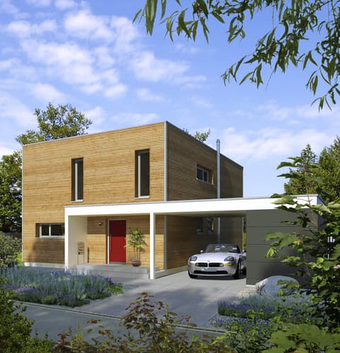 Einfamilienhaus Bauhaus V1 Von Baufritz Fertighaus De