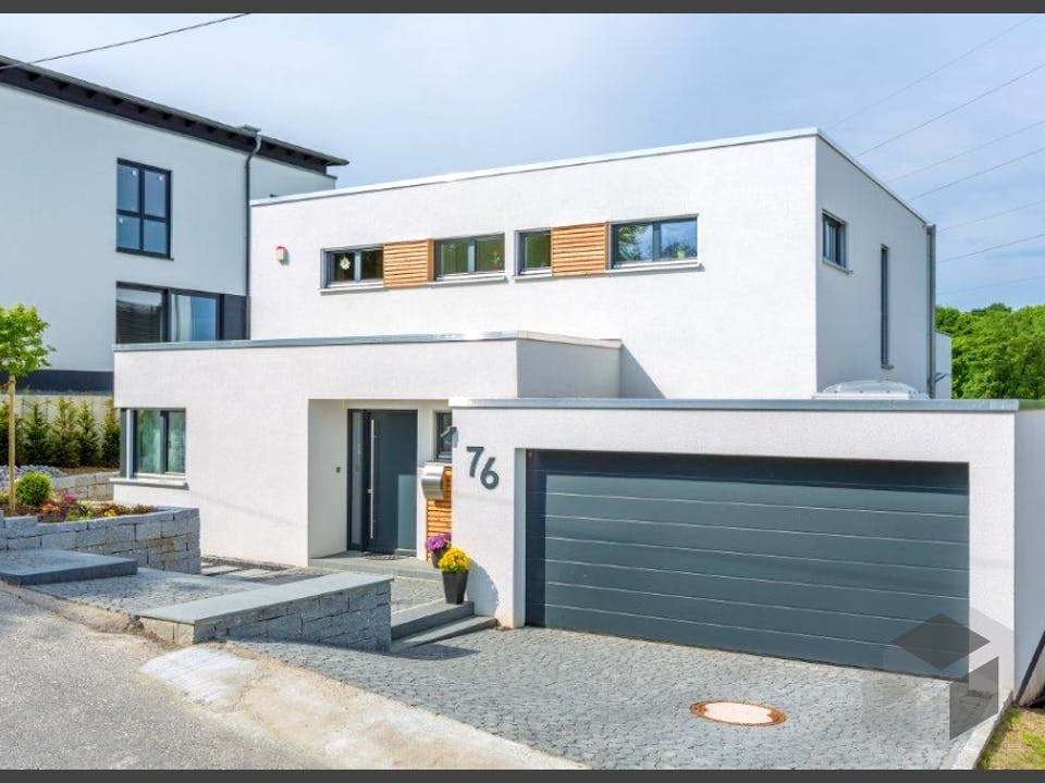 Bauhaus-Villa von Meisterstück-HAUS Außenansicht