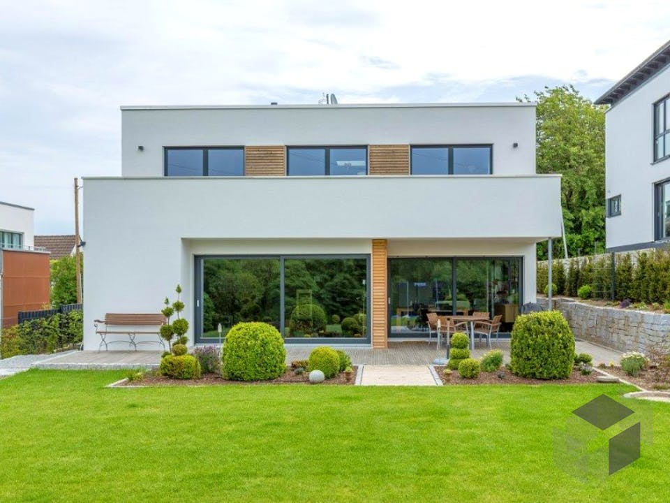 Bauhaus-Villa von Meisterstück-HAUS Außenansicht