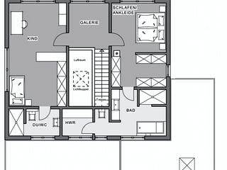 Fertighaus Bauhaus-Villa von Meisterstück-HAUS, Cubushaus Grundriss 1