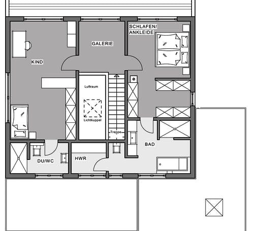 Fertighaus Bauhaus-Villa von Meisterstück-HAUS, Cubushaus Grundriss 1
