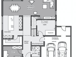 Fertighaus Bauhaus-Villa von Meisterstück-HAUS, Cubushaus Grundriss 2