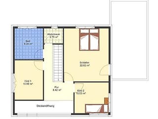 Massivhaus Bauhaus 141 von SYSTEMHAUS HAUSVERTRIEB Schlüsselfertig ab 303415€, Cubushaus Grundriss 2