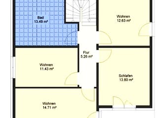 Massivhaus Bauhaus 154 von SYSTEMHAUS HAUSVERTRIEB Schlüsselfertig ab 318750€, Cubushaus Grundriss 2