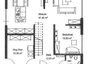Bauhaus-Stil Grundriss