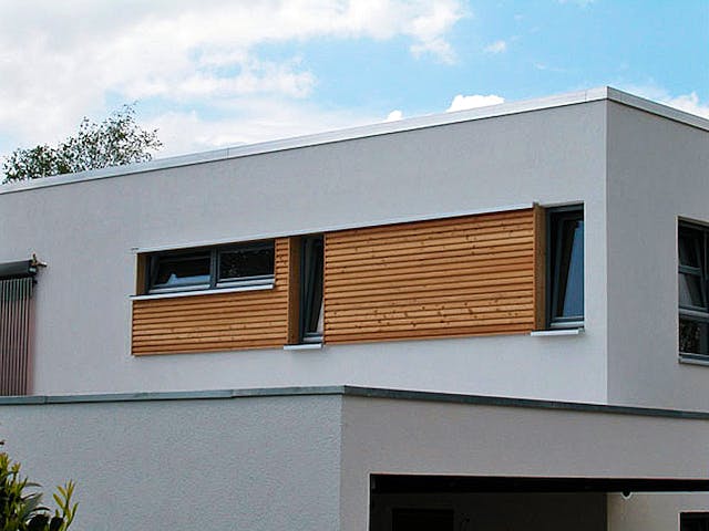Fertighaus Bauhaus-Stil von Meisterstück-HAUS, Cubushaus Außenansicht 3