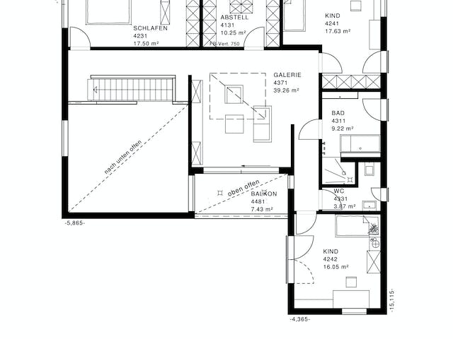 Fertighaus Bauhausvilla Cubus von Haacke Haus Schlüsselfertig ab 440000€, Cubushaus Grundriss 2