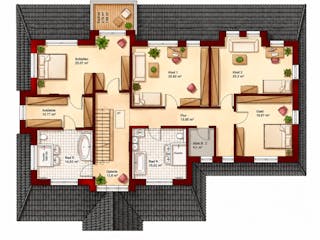 Massivhaus Stadthaus 270 von TIMOWA Massivhäuser, Stadtvilla Innenansicht 2