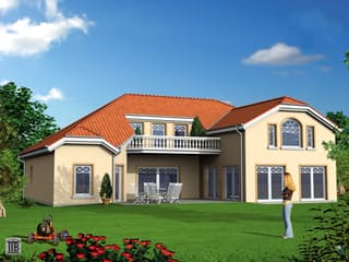 Massivhaus Villa Belano von ARGISOL-Bausysteme Bausatzhaus ab 78600€, Stadtvilla Außenansicht 2