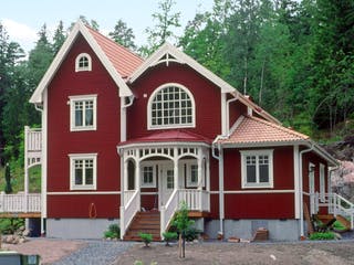 Fertighaus Bergvik (inacitve) von Generalbau GS Schwedenhaus Schlüsselfertig ab 299612€, Satteldach-Klassiker Außenansicht 1