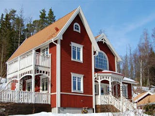 Fertighaus Bergvik (inacitve) von Generalbau GS Schwedenhaus Schlüsselfertig ab 299612€, Satteldach-Klassiker Außenansicht 2