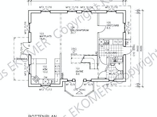Fertighaus Bergvik (inacitve) von Generalbau GS Schwedenhaus Schlüsselfertig ab 299612€, Satteldach-Klassiker Grundriss 1