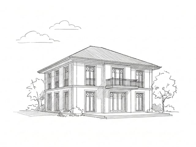 Massivhaus Stadtvilla 160/175 von Ever Energy Home, Stadtvilla Außenansicht 1