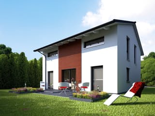 Fertighaus Bielefeld von STREIF Haus, Satteldach-Klassiker Außenansicht 1