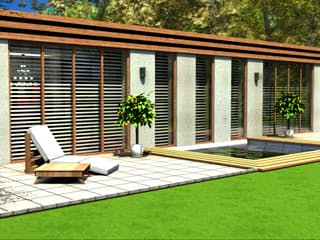 Massivhaus Big.L von Wagener Systemhausbau Schlüsselfertig ab 158000€, Bungalow Außenansicht 1