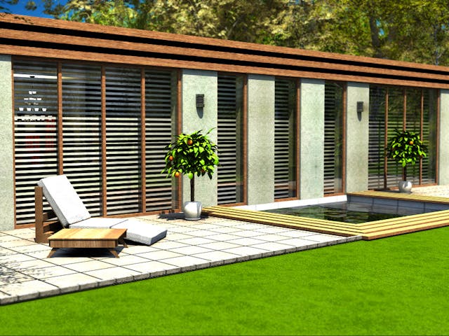 Massivhaus Big.L von Wagener Systemhausbau Schlüsselfertig ab 158000€, Bungalow Außenansicht 1