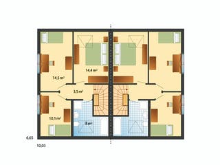 Fertighaus Billund von Danhaus Deutschland Schlüsselfertig ab 366810€, Satteldach-Klassiker Grundriss 2