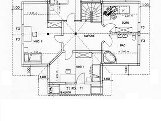 Fertighaus Birresborn von TIROLIA Ausbauhaus ab 159000€, Blockhaus Grundriss 1