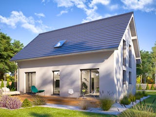 Massivhaus Luca von Bischoff Massivhaus Schlüsselfertig ab 346300€, Satteldach-Klassiker Außenansicht 1