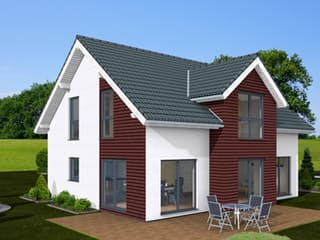 Fertighaus Family 144 von Zimmermann Haus Schlüsselfertig ab 263520€, Satteldach-Klassiker Außenansicht 3