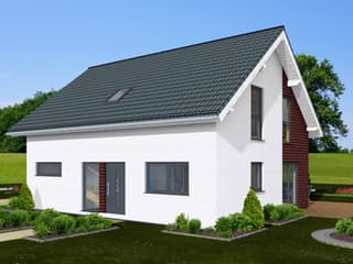 Fertighaus Family 144 von Zimmermann Haus Schlüsselfertig ab 263520€, Satteldach-Klassiker Außenansicht 4