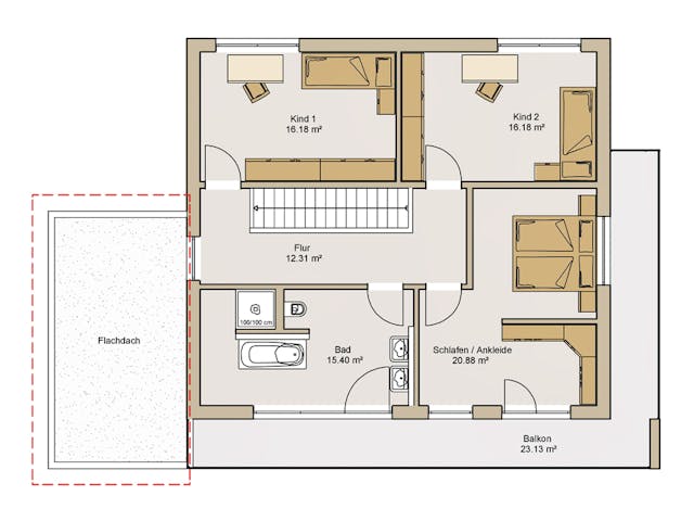 Fertighaus Kubus 190-0-0 von BoHolz Haus Schlüsselfertig ab 539826€, Cubushaus Grundriss 2