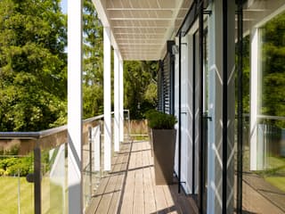 Fertighaus Bond - Kundenhaus von Bau-Fritz Schlüsselfertig ab 980000€, Stadtvilla Außenansicht 7