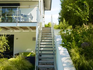 Fertighaus Bond - Kundenhaus von Bau-Fritz Schlüsselfertig ab 980000€, Stadtvilla Außenansicht 12