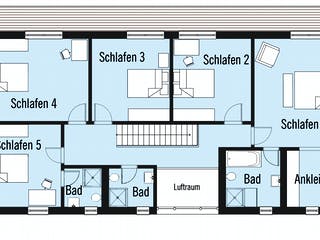 Fertighaus Bond - Kundenhaus von Bau-Fritz Schlüsselfertig ab 980000€, Stadtvilla Grundriss 2
