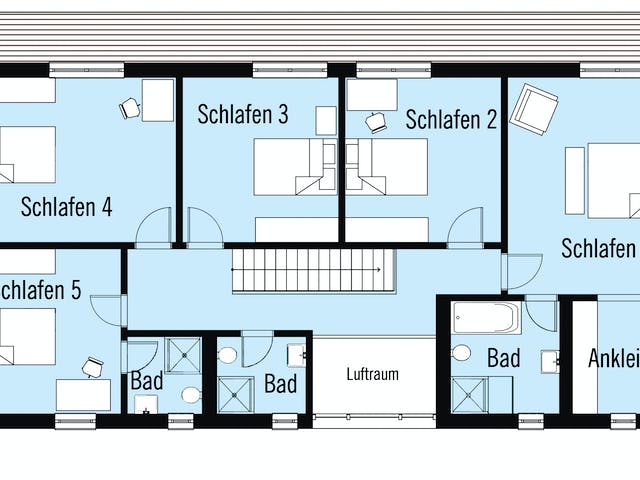 Fertighaus Bond - Kundenhaus von Bau-Fritz Schlüsselfertig ab 980000€, Stadtvilla Grundriss 2