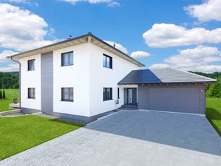 Fertighaus Bongart - Kundenhaus von Bau-Fritz Schlüsselfertig ab 730000€, Stadtvilla Außenansicht 1 Fertighaus Bongart - Kundenhaus von Bau-Fritz Schlüsselfertig ab 730000€, Stadtvilla Außenansicht 1