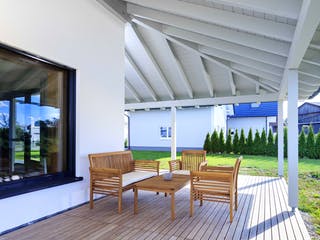 Fertighaus Bongart - Kundenhaus von Bau-Fritz Schlüsselfertig ab 730000€, Stadtvilla Außenansicht 10