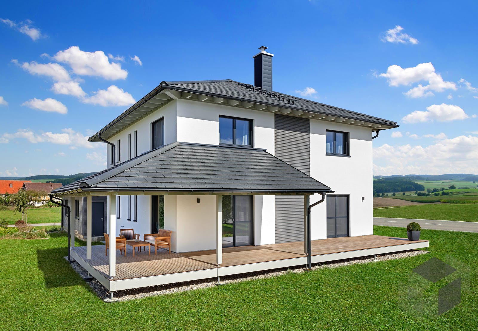 Einfamilienhaus Bongart Kundenhaus von BauFritz Fertighaus.de