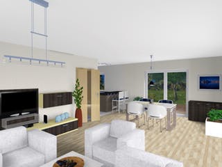 Fertighaus Berlin von Fingerhut Haus Schlüsselfertig ab 276100€, Satteldach-Klassiker Innenansicht 1