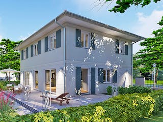 Massivhaus Haus Pearl von Botan Haus, Stadtvilla Außenansicht 1