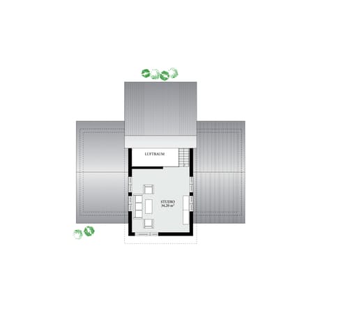 Fertighaus Brave 176 von Danwood - Österreich Schlüsselfertig ab 363800€, Pultdachhaus Grundriss 2
